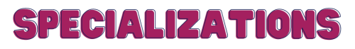 Specializations Heading Text