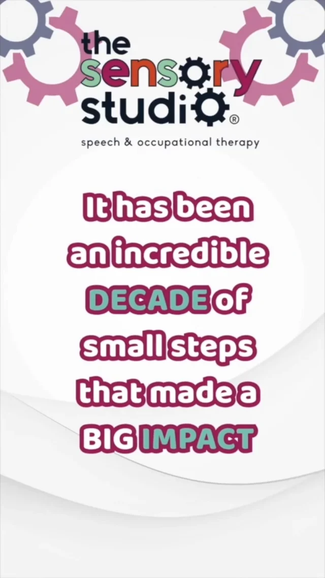 Ten years, countless memories, and a community of believers dedicated to maximizing every child's potential. What started as tiny steps became such impactful, meaningful progress- because of the people who showed up, gave their best, and cared deeply every single day. This is YOUR impact. 

#10YearsStrong #TheSensoryStudio
